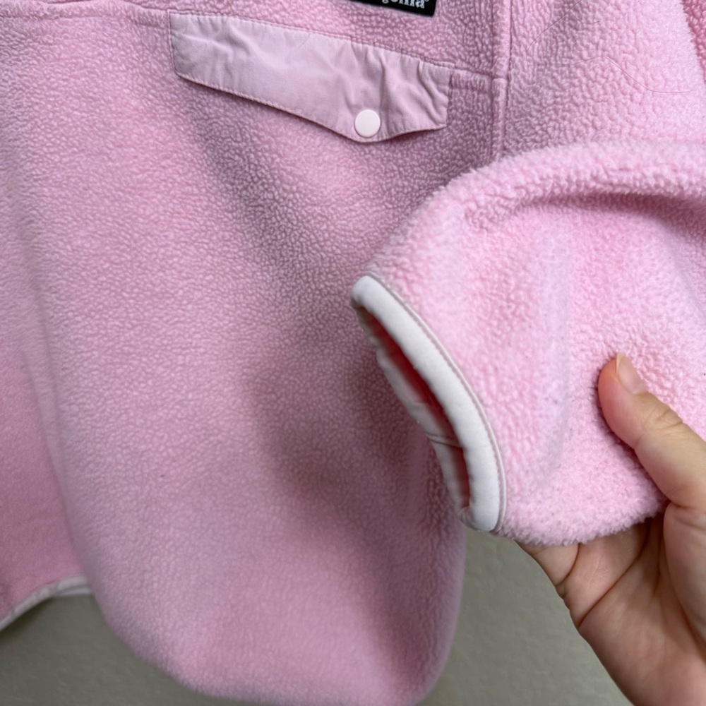 Very RARE Patagonia Pink Synchilla Fleece women sz S pullover sweater USA made - Picture 4 of 9